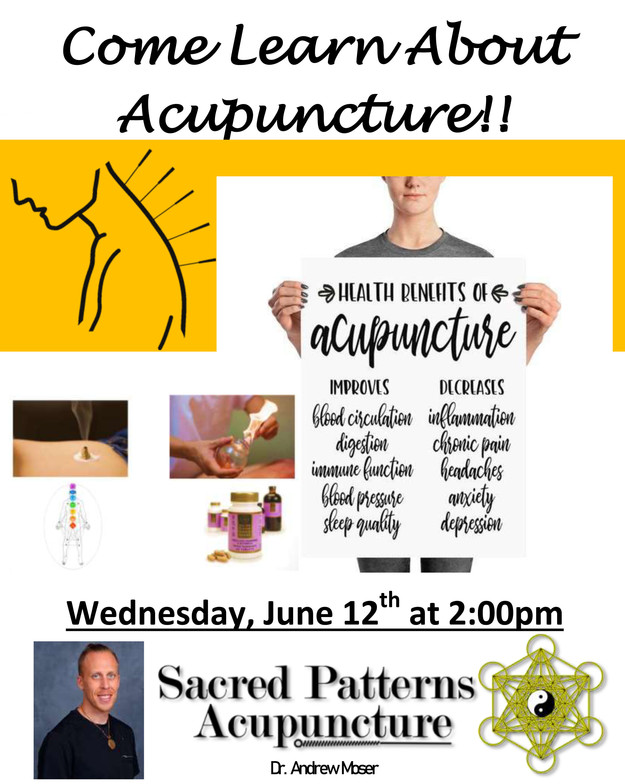 Albuquerque Grand Senior Living, Sacred Patterns Acupuncture, Dr. Moser, Traditional Chinese Medicine, Presentation