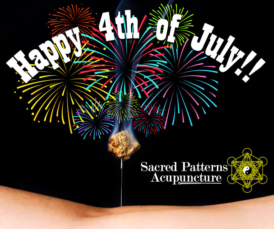 Sacred Patterns Acupuncture, 4th of July, Acupuncture, Traditional Chinese Medicine, Albuquerque, New Mexico, Fireworks, Moxa, Needle top moxa, health, vitality, holistic