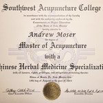 Southwest Acupuncture College - Doctor of Oriental Medicine (DOM) - Sacred Patterns Acupuncture - Dr. Andrew Moser, DOM, MBA