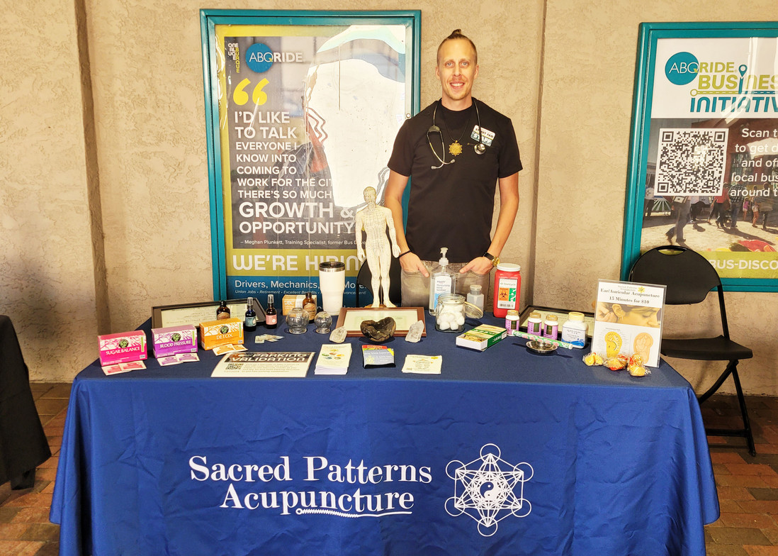 ABQRide Street Fair - July 2024 - Sacred Patterns Acupuncture - Dr. Andrew Moser, DOM, MBA