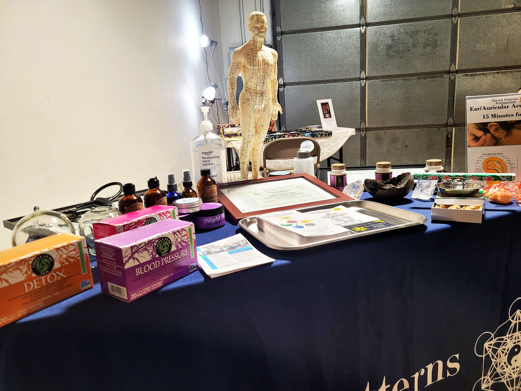 Psychic Healing Fair - Resonant Essentials - Sacred Patterns Acupuncture - Dr. Andrew Moser, DOM, MBA - August 2024 - Albuquerque, NM