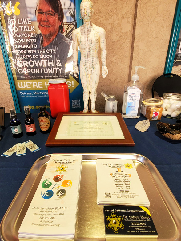 ABQRide - Stree Fair - August 2024 - Sacred Patterns Acupuncture - Dr. Andrew Moser, DOM, MBA - Albuquerque, New Mexico