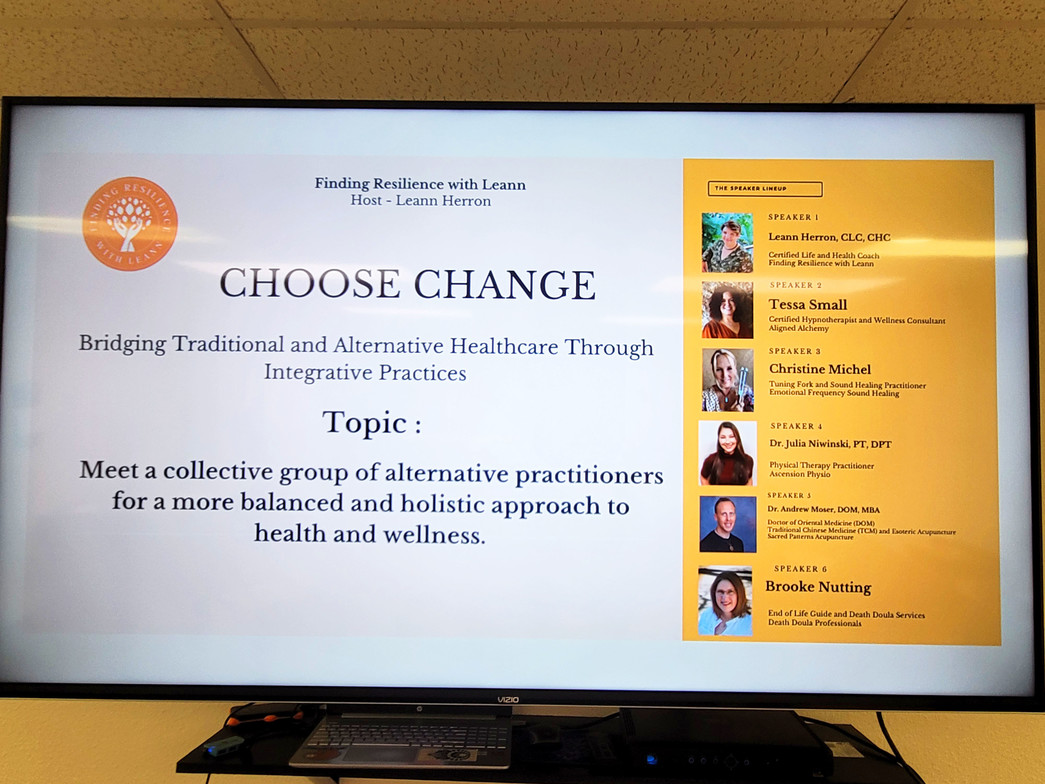 Choose Change - Bridging Traditional and Alternative Healthcare Through Integrative Practices - Sacred Patterns Acupuncture - Dr Andrew Moser, DOM, MBA - September 2024 - Albuquerque, NM