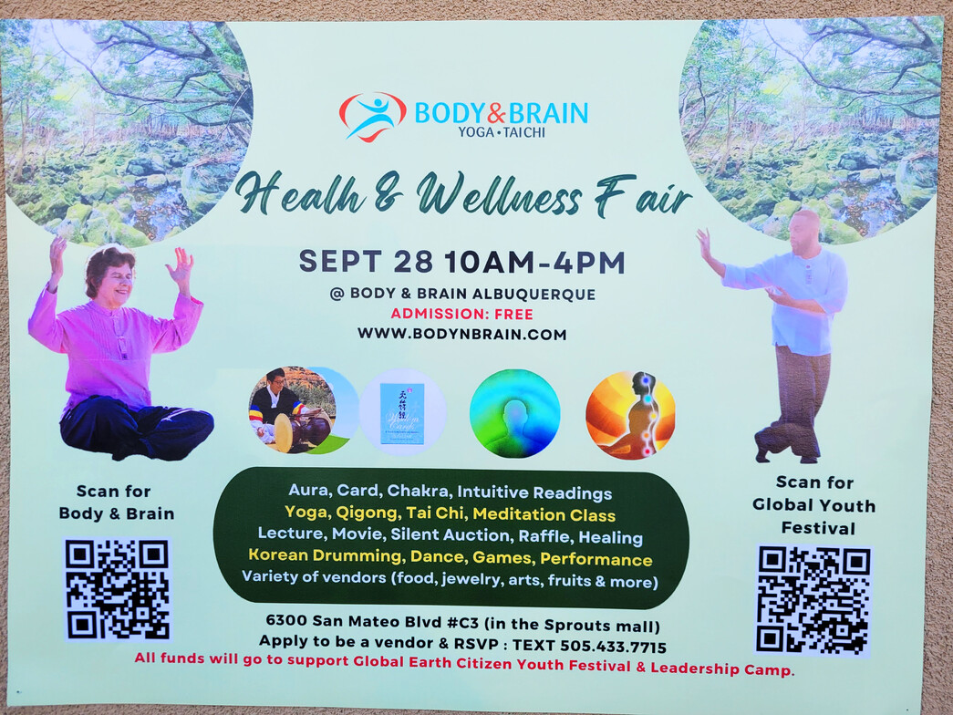 Body and Brain - Health and Wellness Fair - Sacred Patterns Acupuncture - Dr Andrew Moser, DOM, MBA - Albuquerque, NM