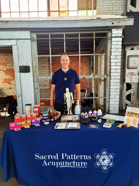 ABQ Rail Yards Market - Sacred Patterns Acupuncture - Dr Andrew Moser, DOM, MBA - September 29, 2024 