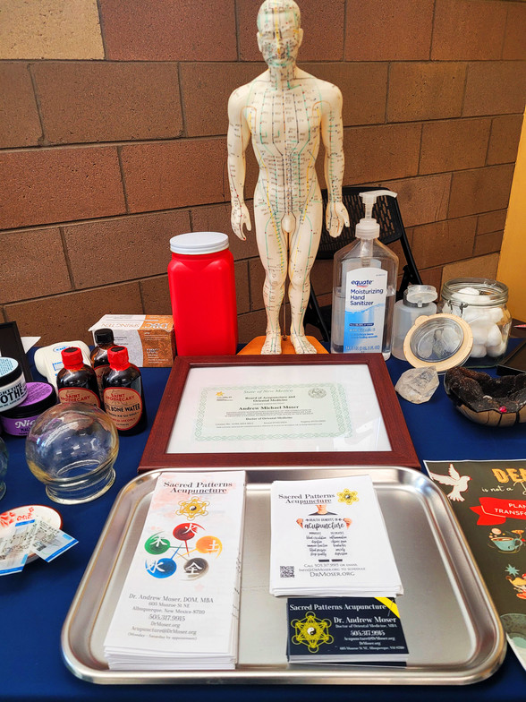 North Domingo Baca Senior Center Medicare Fair - Sacred Patterns Acupuncture - Dr. Andrew Moser, DOM, MBA - October 2024 - Albuquerque, New Mexico