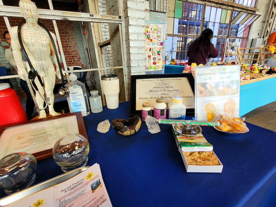 ABQ RailYards Market - Sacred Patterns Acupuncture - October 27, 2024 - Dr. Andrew Moser, DOM, MBA 