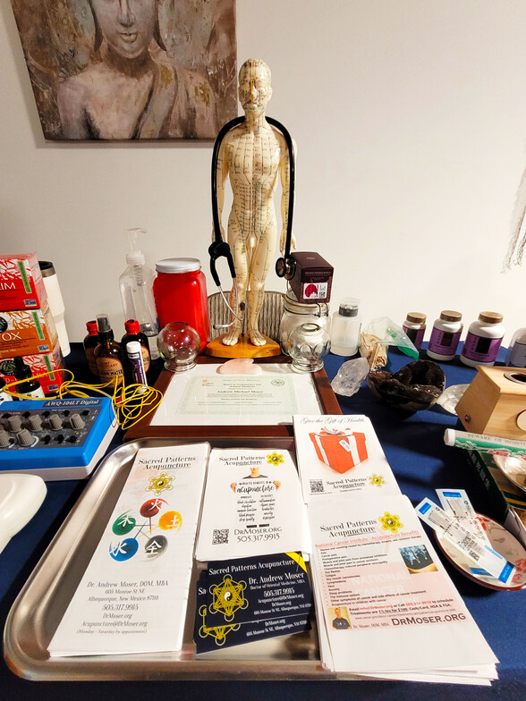 Psychic Healing Fair - Resonant Essentials - Sacred Patterns Acupuncture - Dr. Andrew Moser, DOM, MBA - Albuquerque, NM - March 2025
