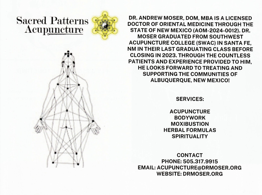 Aleitress Elevate Together Magazine - March 2025 - Sacred Patterns Acupuncture - Dr. Andrew Moser, DOM, MBA - Albuquerque New Mexico