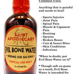 Evil Bone Water, Die Da Jiu, Pain Relief, Topical, TCM, Ancient Formula, Imperial Quality Herbs, Natural, Holistic, Sacred Patterns Acupuncture, Albuquerque, NM, Dr. Andrew Moser, DOM, MBA