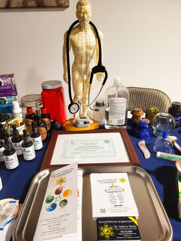 Psychic Healing Fair, Resonant Essentials, Sacred Patterns Acupuncture, Dr. Andrew Moser, DOM, MBA, Albuquerque, NM