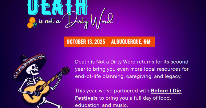 Death is Not a Dirty Word Resource Fair 2025!! image
