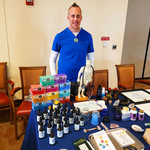 Dr. Andrew Moser of Sacred Patterns Acupuncture at La Vida Llena Health Fair 2025 – Albuquerque holistic healthcare