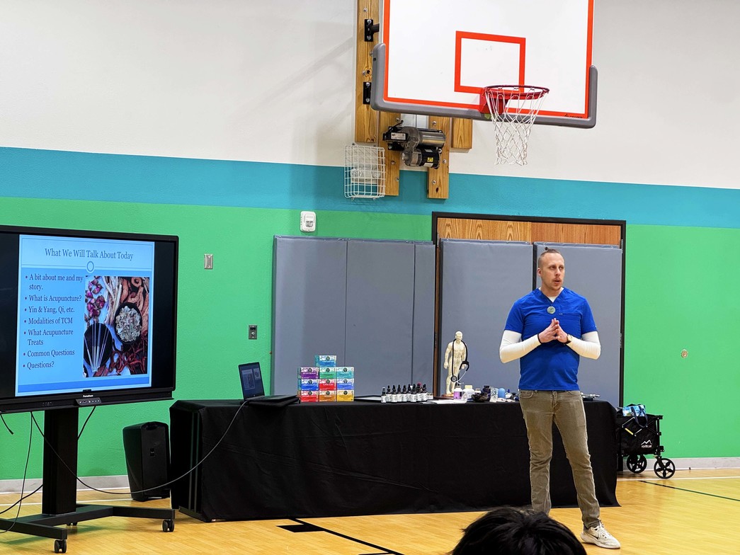 Health Leadership High School - Albuquerque, NM - Sacred Patterns Acupuncture - Dr. Andrew Moser, DOM, MBA - December 2025 Presentation on Acupuncture