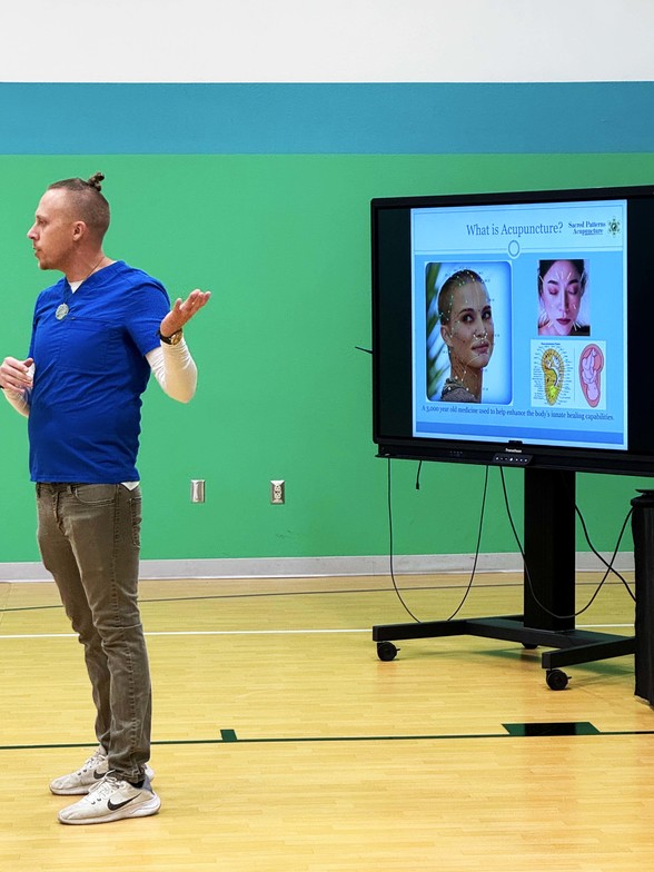 Health Leadership High School - Albuquerque, NM - Sacred Patterns Acupuncture - Dr. Andrew Moser, DOM, MBA - December 2025 Presentation on Acupuncture